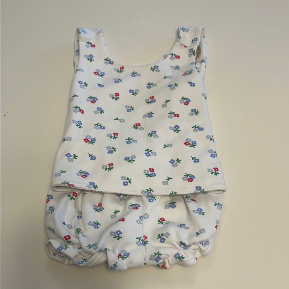 The Beaufort Bonnet Company Floral Diaper Cover Set - White and Multicolor